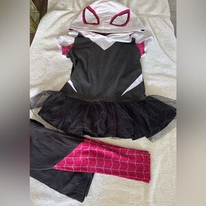 Marvel Kids Superhero Costume in Black and Pink